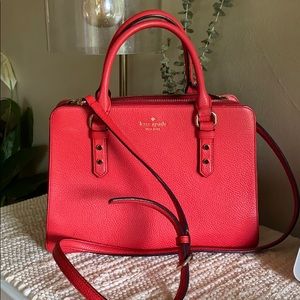 Red kate spade handbag